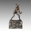 Sports Statue Volleyball Player Bronze Sculpture, Milo TPE-728
